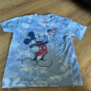 Disney Blue and Red Short Sleeve Tee